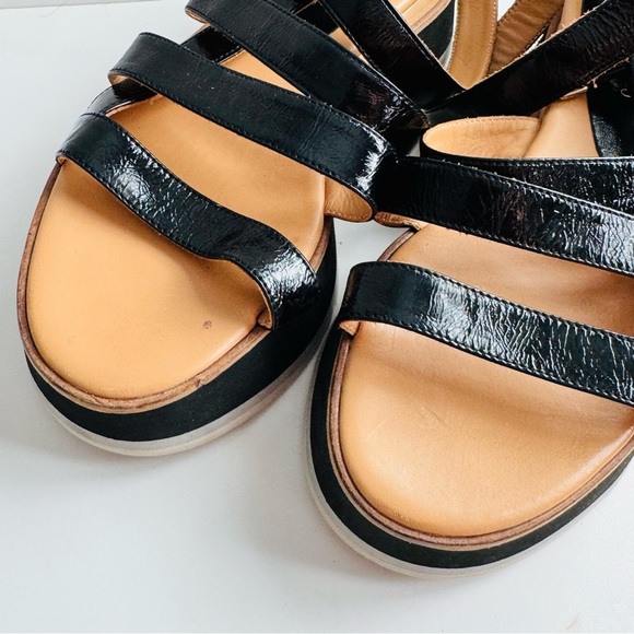 Paloma Barcelo Jurva Black and Tan Platform Sandals 38 (size 7.5-8 US) - Picture 10 of 12
